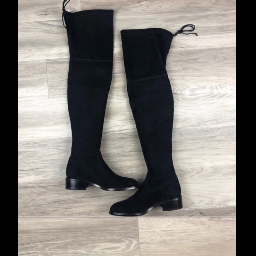 Frye Taylor Stretch Over the Knee Black Suede boots, Size 7